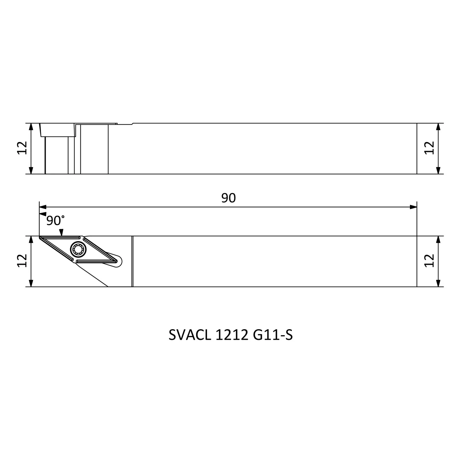 SVACL 1212 G11-S &mdash; dimensioned drawing