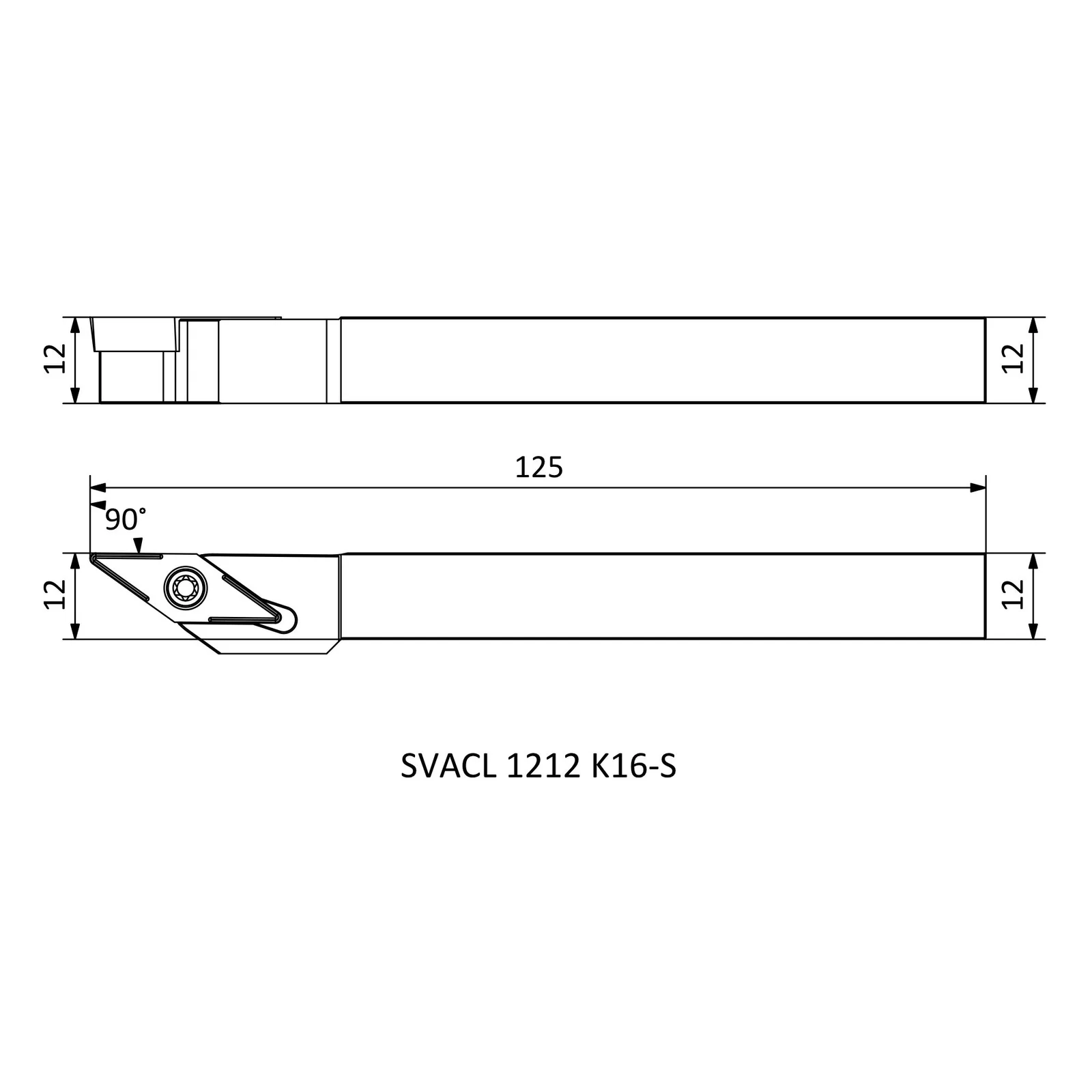 SVACL 1212 K16-S &mdash; dimensioned drawing