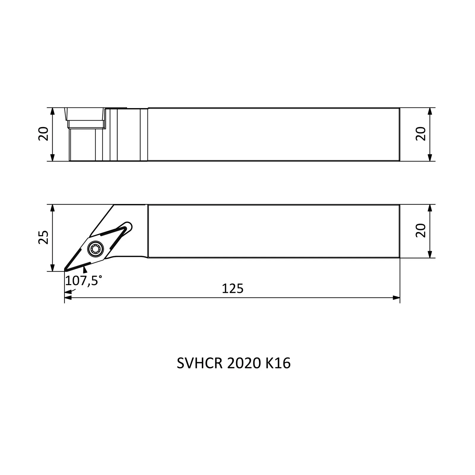 SVHCR 2020 K16 &mdash; dimensioned drawing
