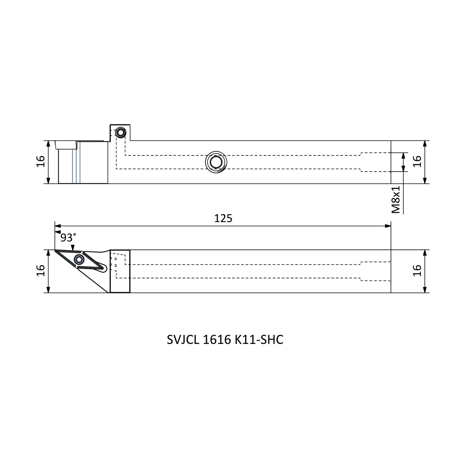 SVJCL 1616 K11-SHC &mdash; dimensioned drawing