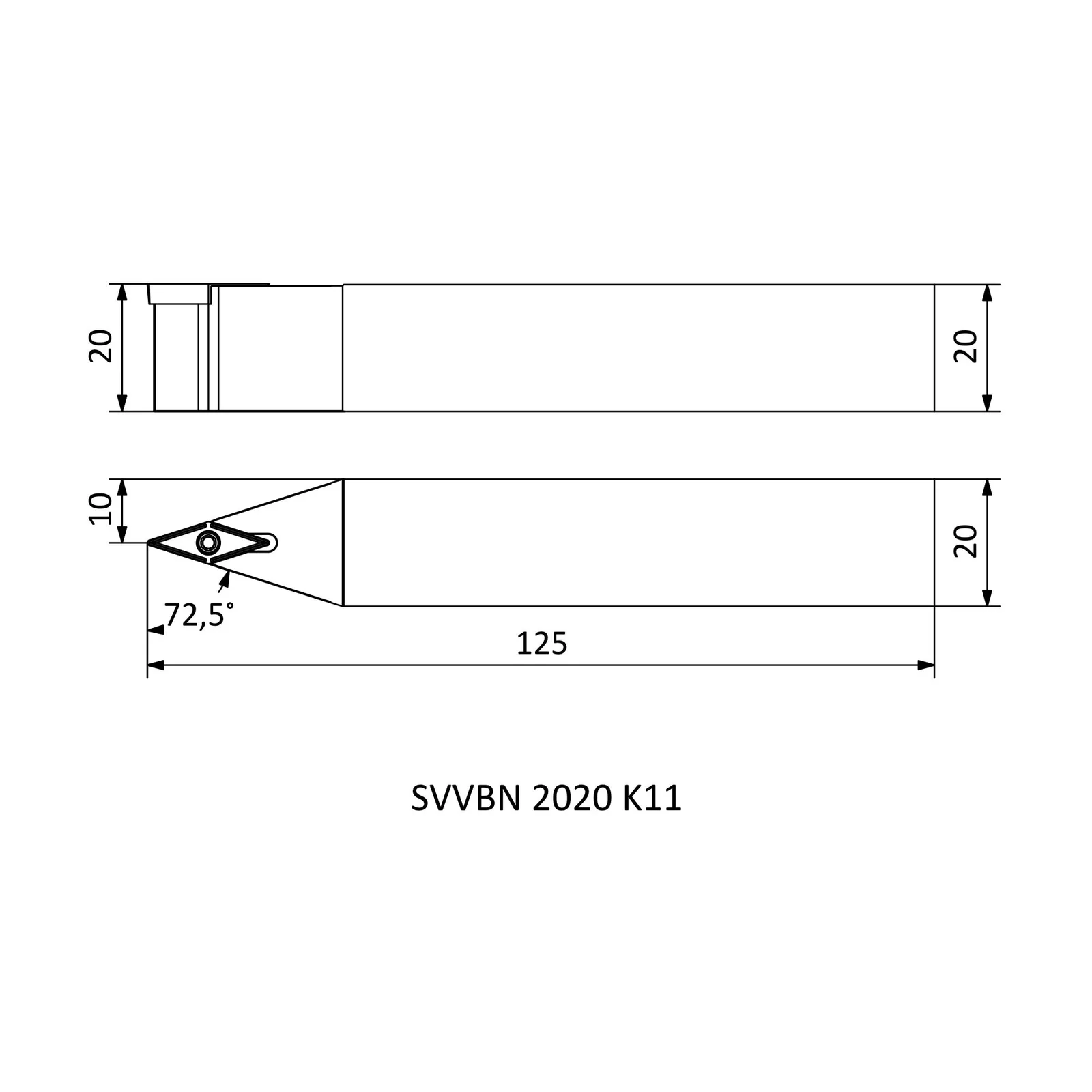 SVVBN 2020 K11 &mdash; dimensioned drawing