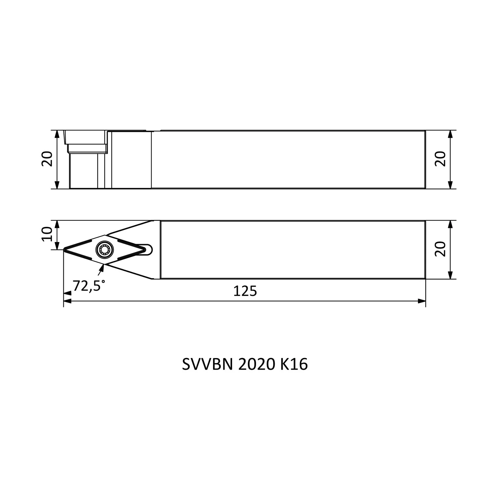 SVVBN 2020 K16 &mdash; dimensioned drawing