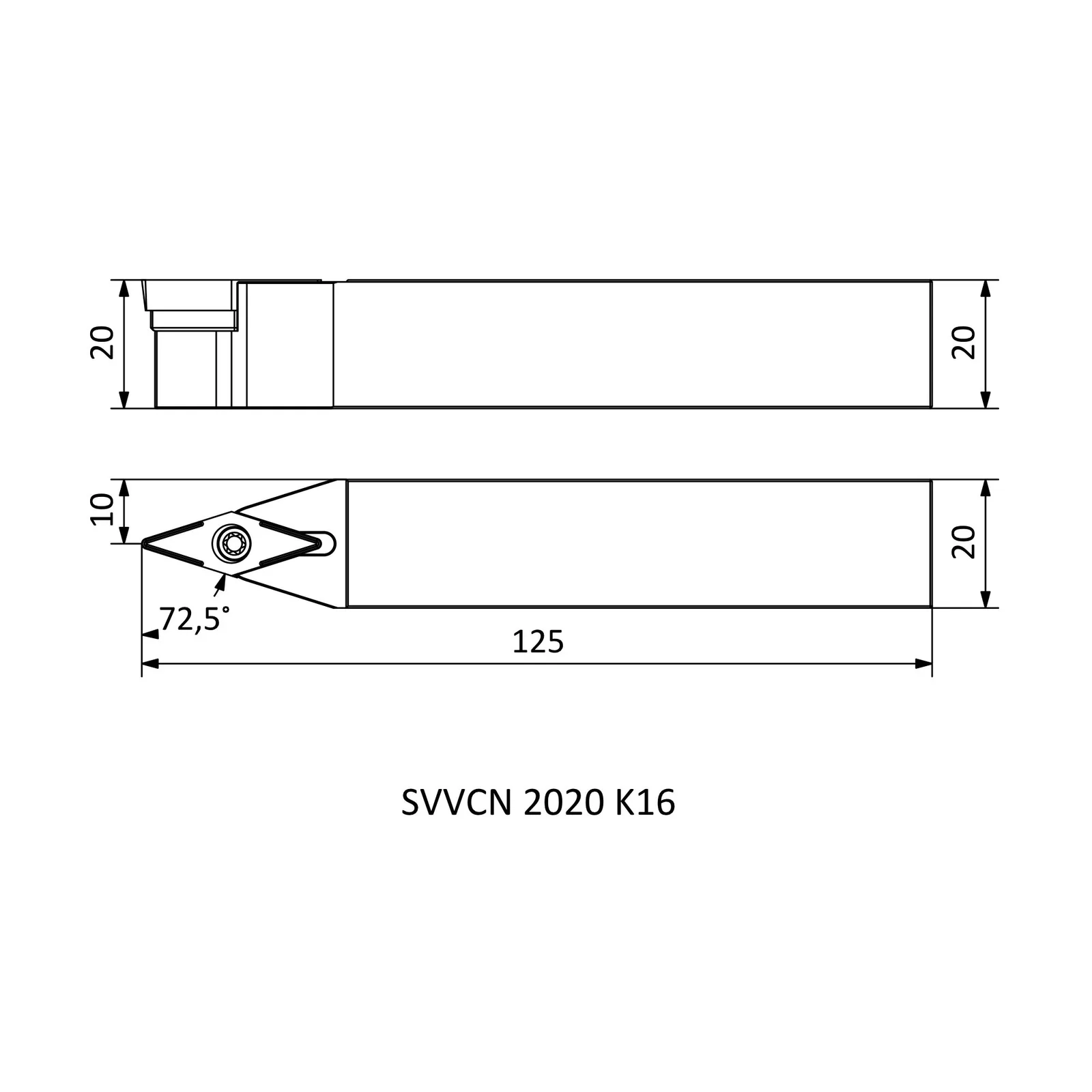 SVVCN 2020 K16 &mdash; dimensioned drawing