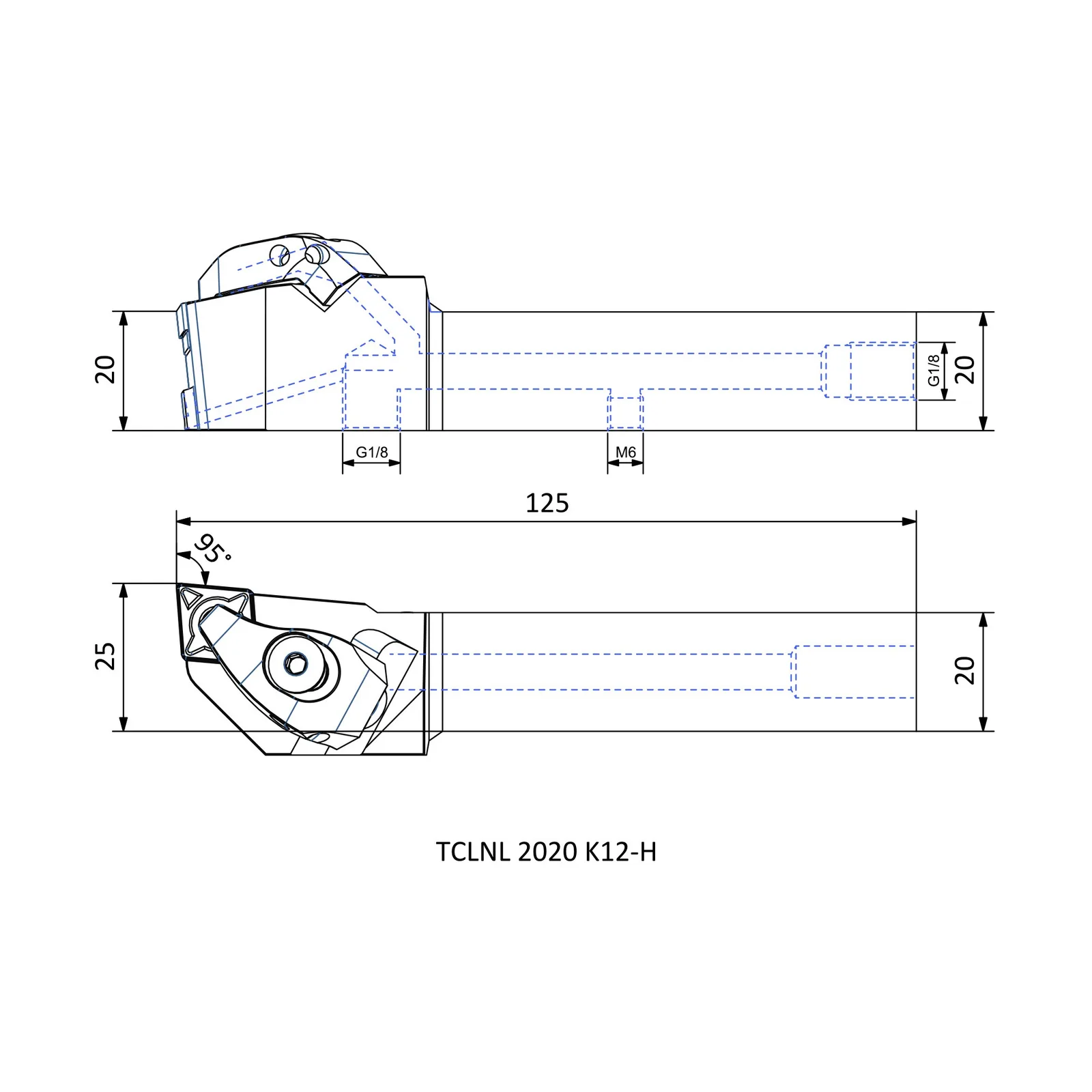 TCLNL 2020 K12-H &mdash; dimensioned drawing