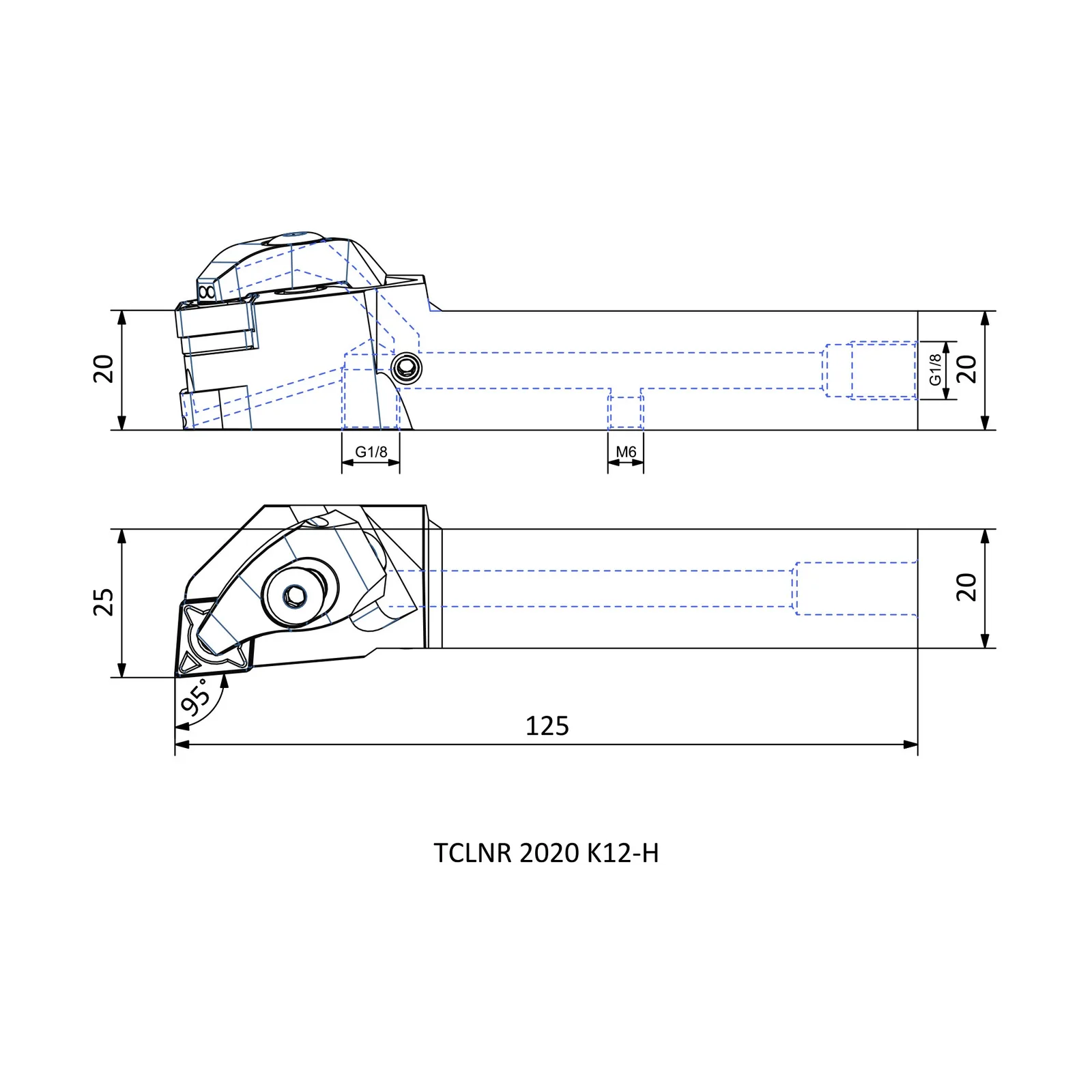 TCLNR 2020 K12-H &mdash; dimensioned drawing