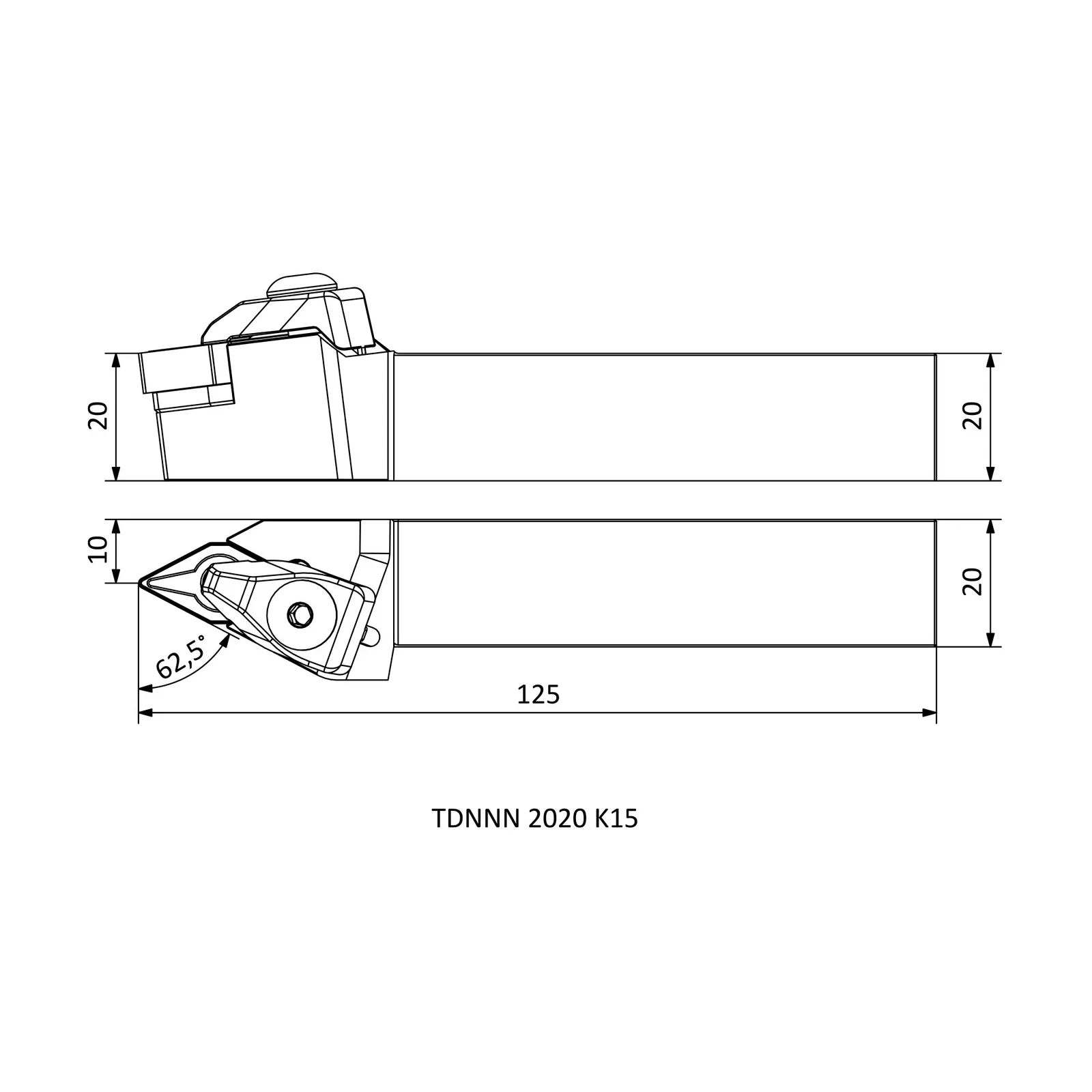 TDNNN 2020 K15 &mdash; dimensioned drawing